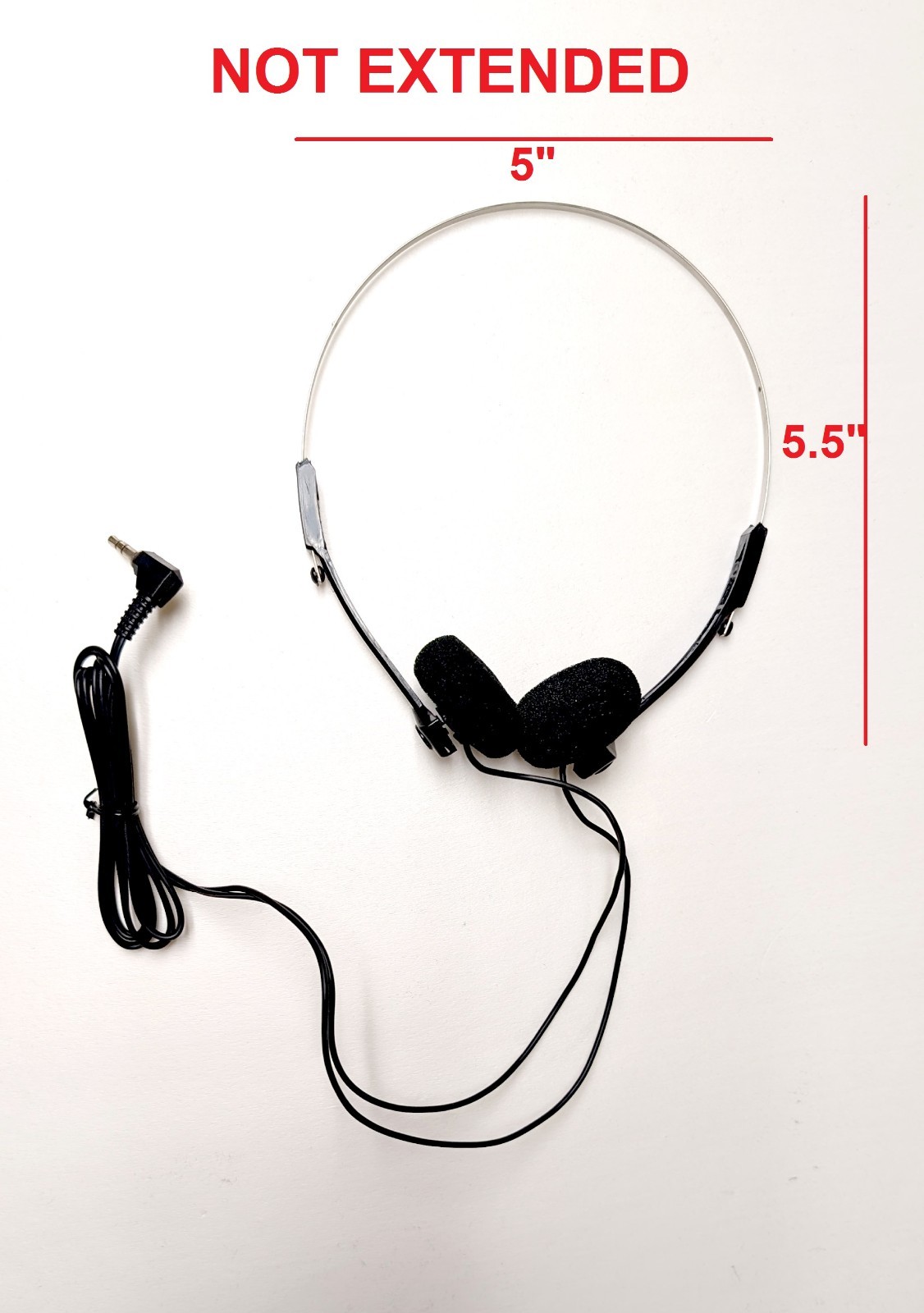 Lot of 2 Headphone mini stereo with 3 feet Cord 3.5 mm plug