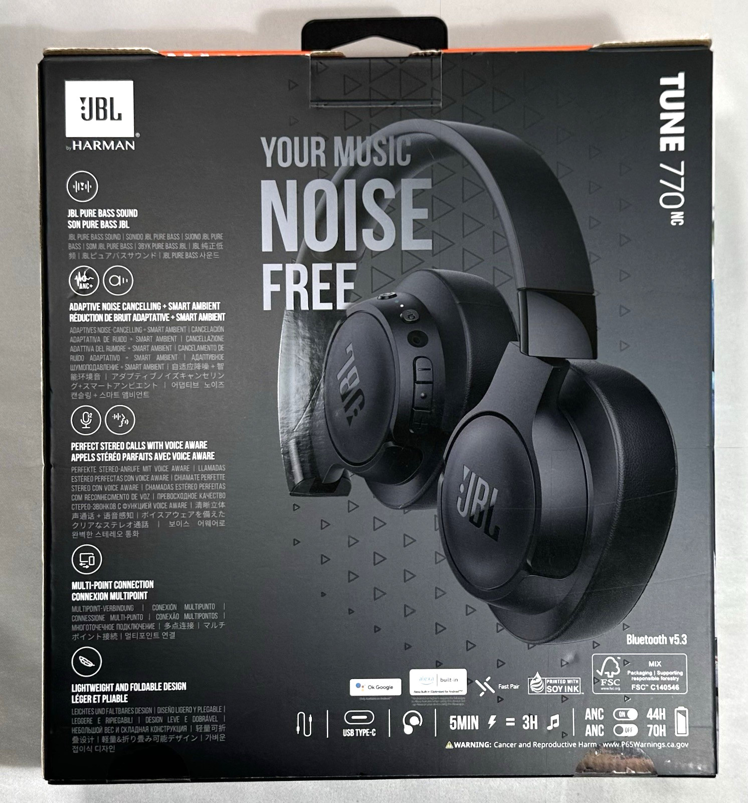 JBL Tune 770NC Adaptive Noise Cancelling Wireless Headphones (Used|Good Quality)
