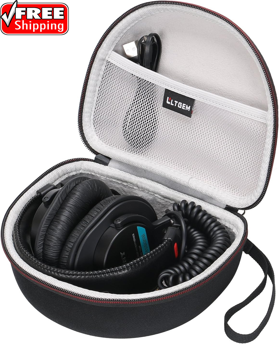 LTGEM Case Compatible with Sony MDR7506 Professional Large Diaphragm Headphone,