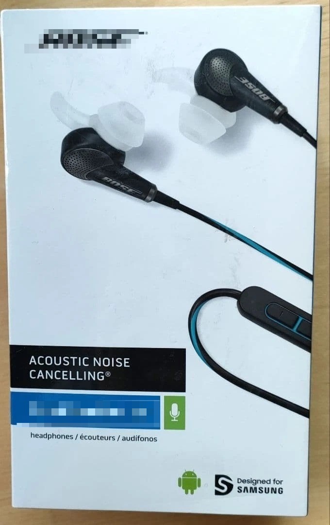 Bose QuietComfort 20 QC20 Noise Cancelling Earphones Android Black New Boxed