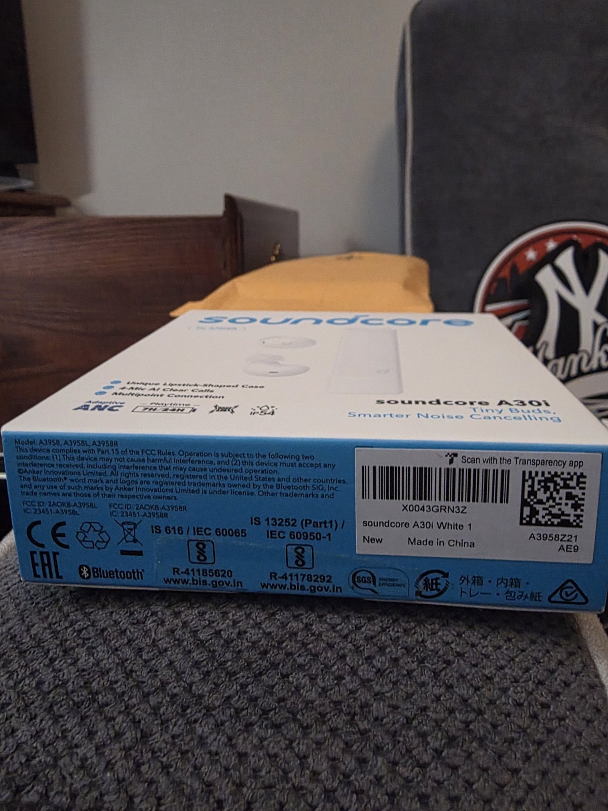 Soundcore A30i Smart Noise Cancelling Ear Buds-New-Factory Sealed-White/Pink/Blu