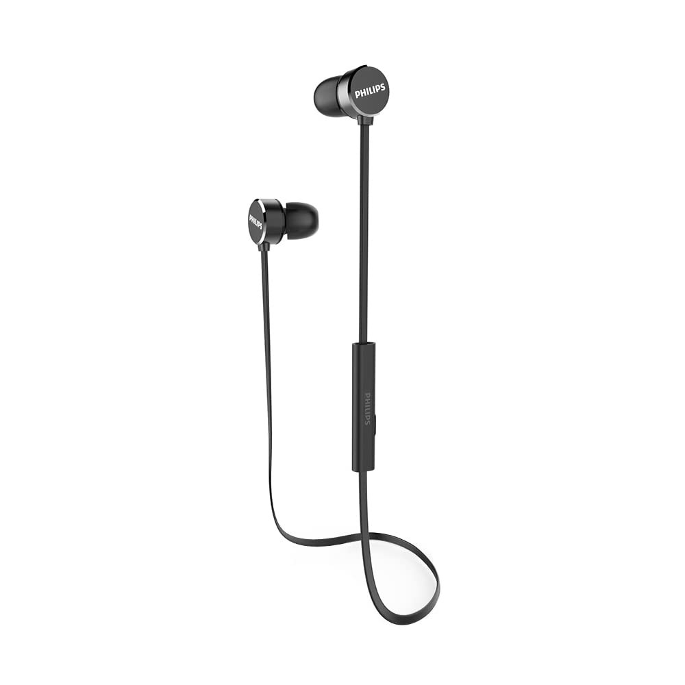 NEW Philips TAUN102 Upbeat Wireless Bluetooth Neckband Headphones Magnetic Black