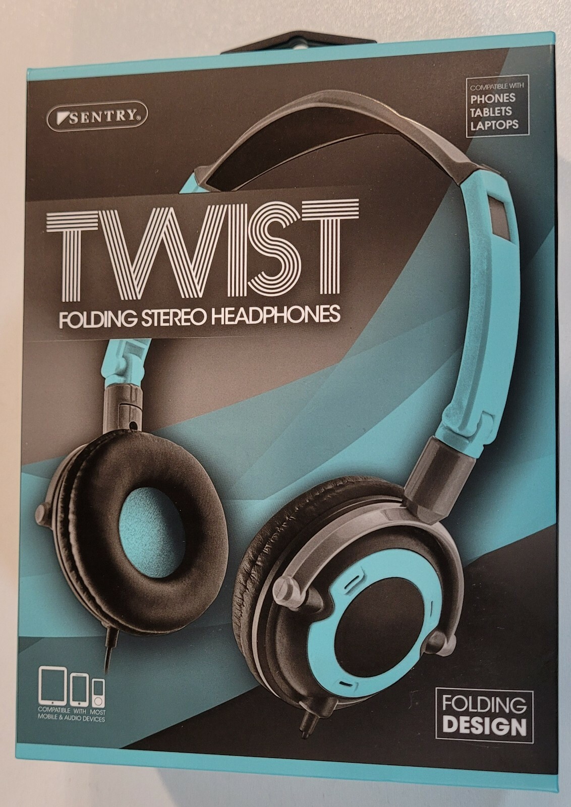 Sentry HO425 Twist Folding Stereo Headphones (Choose Your Color)
