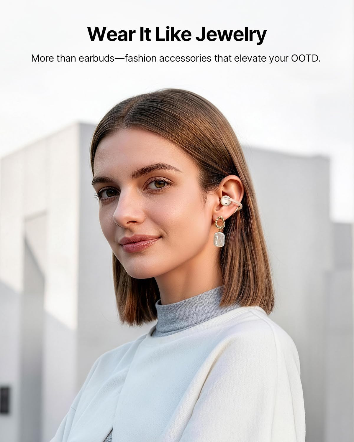 Baseus Bowie MC2 Air Open Ear Clip-on Earbuds, CloudComfort Air Cushions for Wor