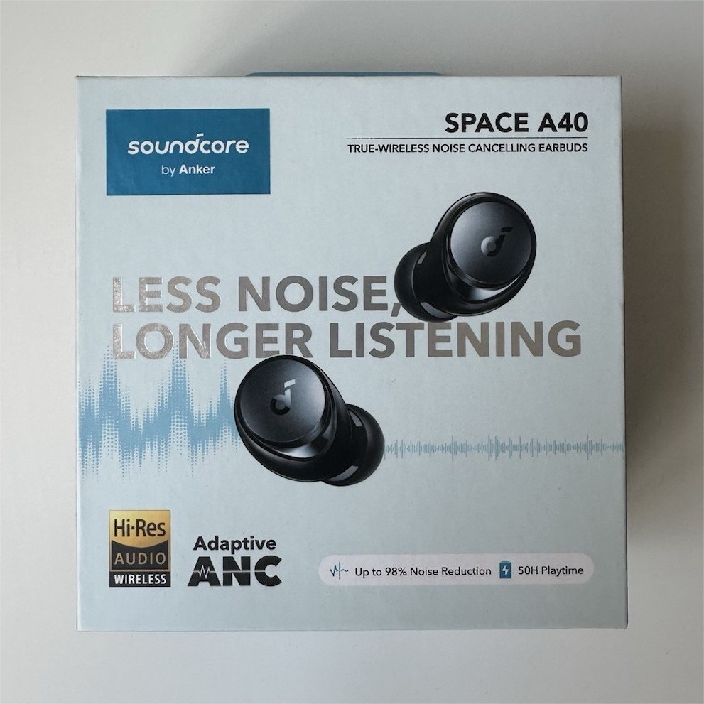 soundcore Space A40 True Wireless Noise Cancelling Earbuds Adaptive ANC Black