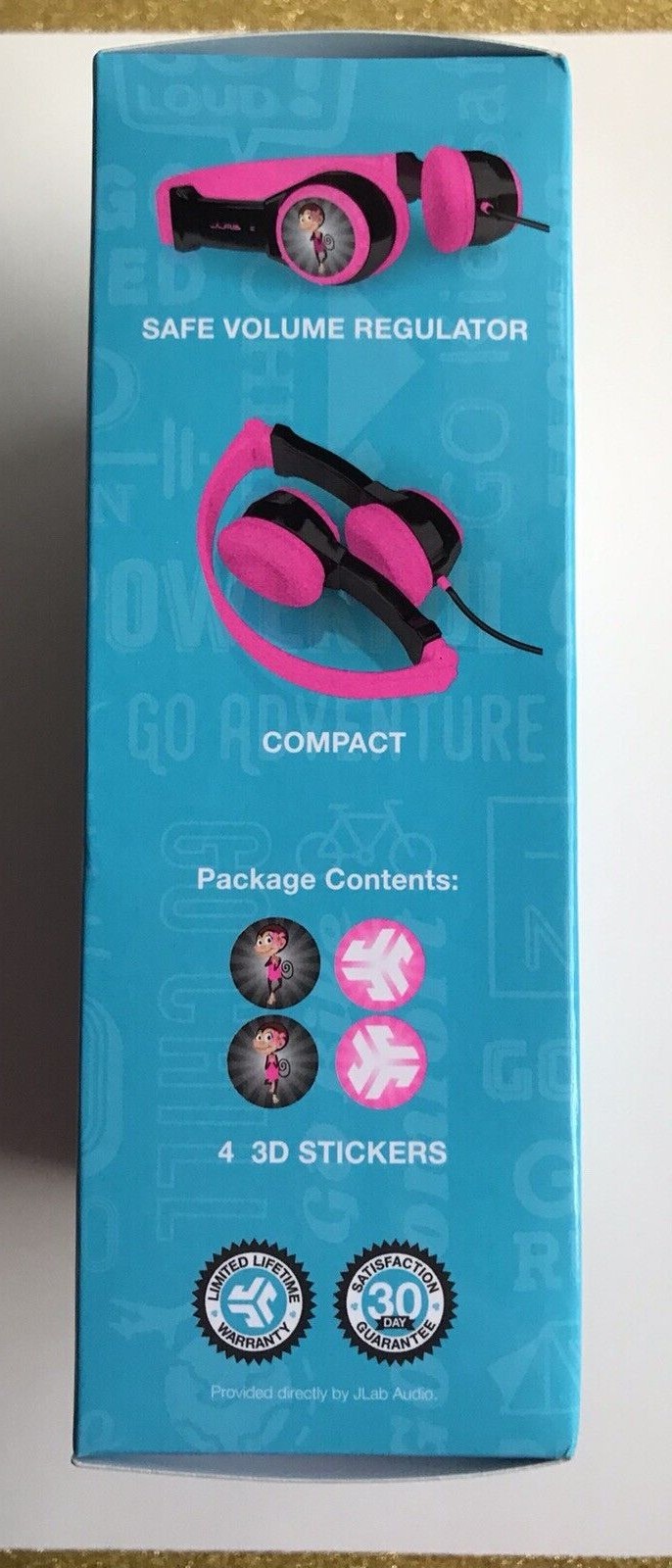NEW JLab JBuddies Folding Kids Comfortable Headphones Pink ( IN HAND READY )