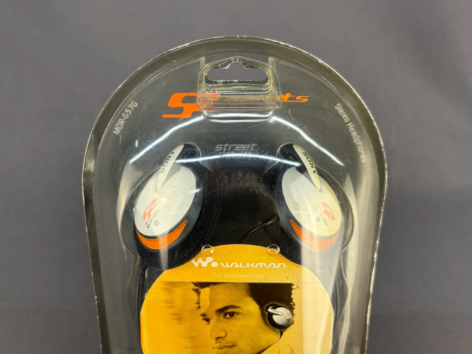 NEW VTG Sony MDR-G57G Street Style Stereo Headphones For Walkman 2002 (3M)