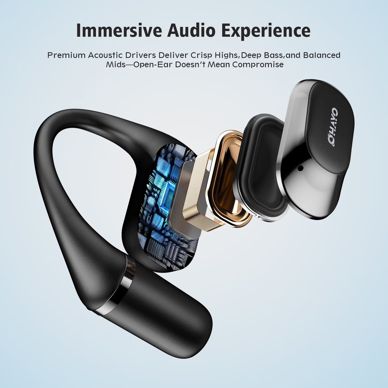 Wireless Earbud, Bluetooth 5.4, 40-Hour Battery Life, IPX6 Water Resistance