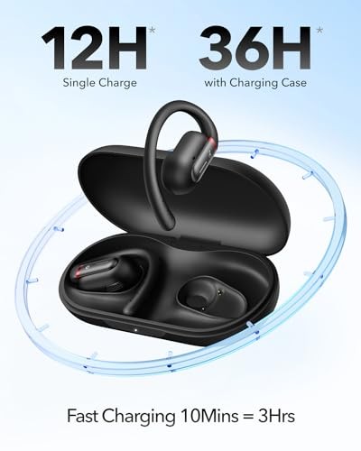 by Anker V30i Open-Ear Headphones, Ultra-Comfort, Lightweight Design, Snug