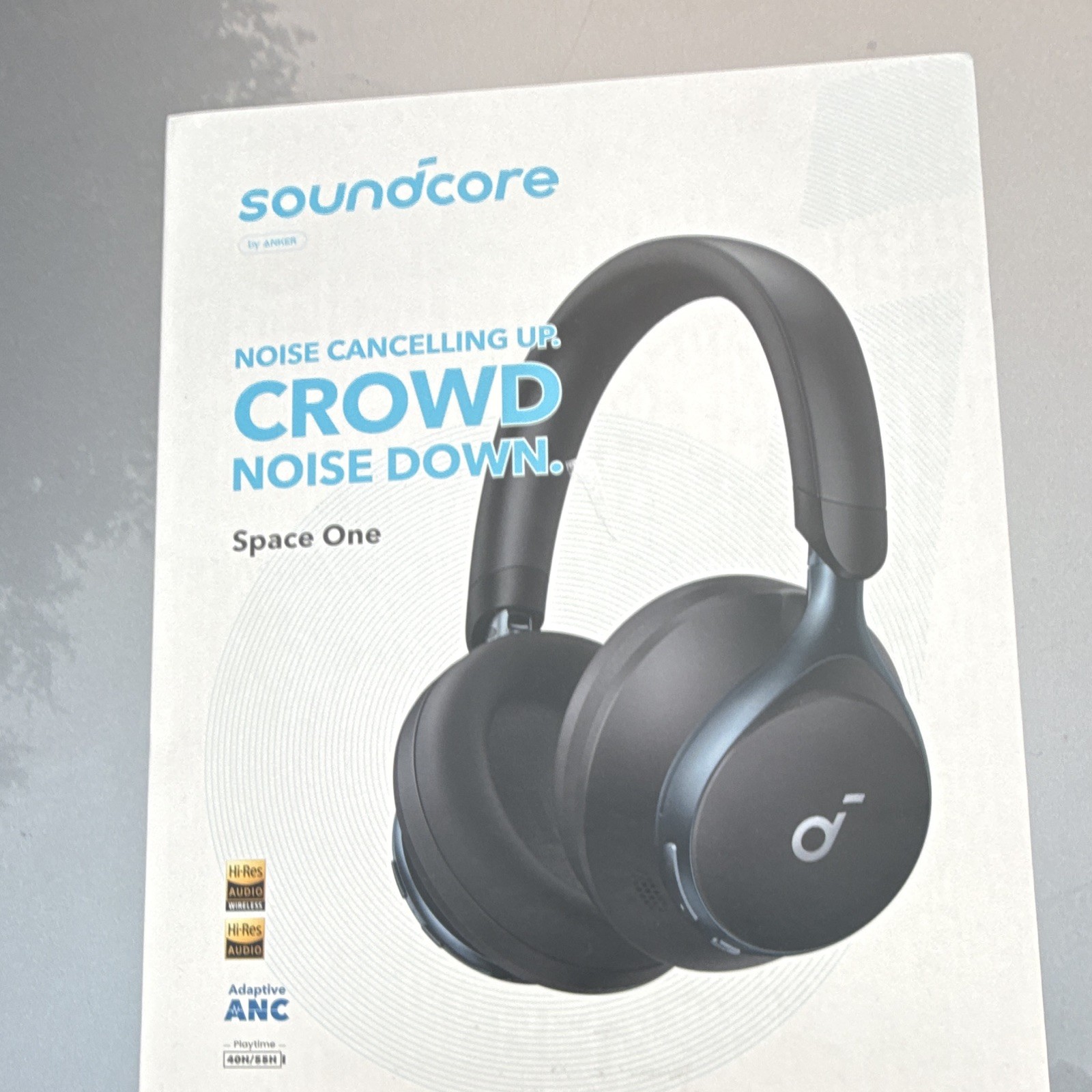 soundcore Space One Over-Ear Wireless Bluetooth ANC Headphones Black