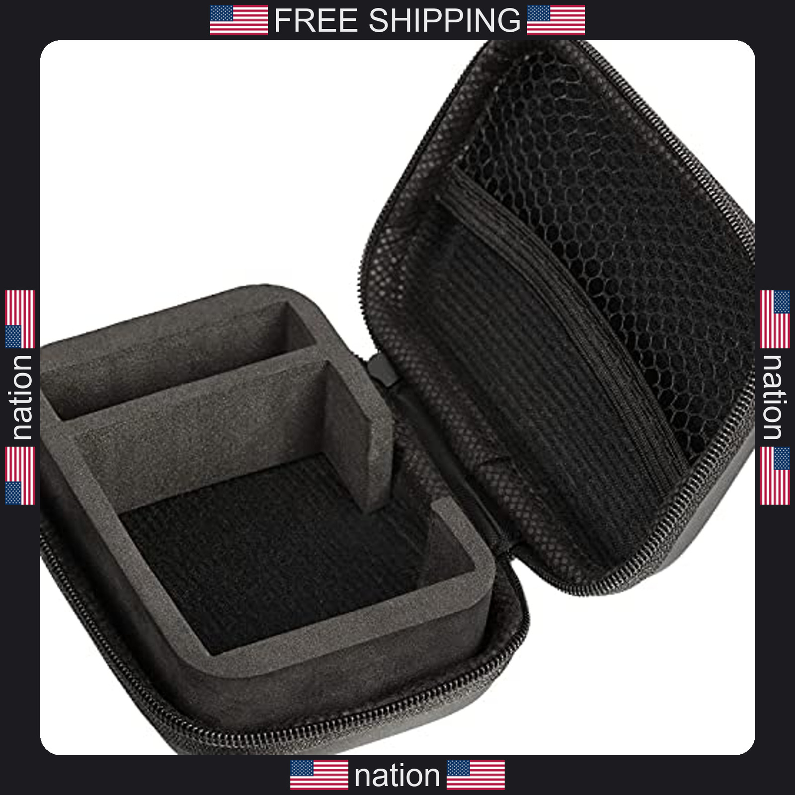 IEM Case for in-Ear Monitors, Headphones & Earbuds ? EVA Travel Storage Bag for