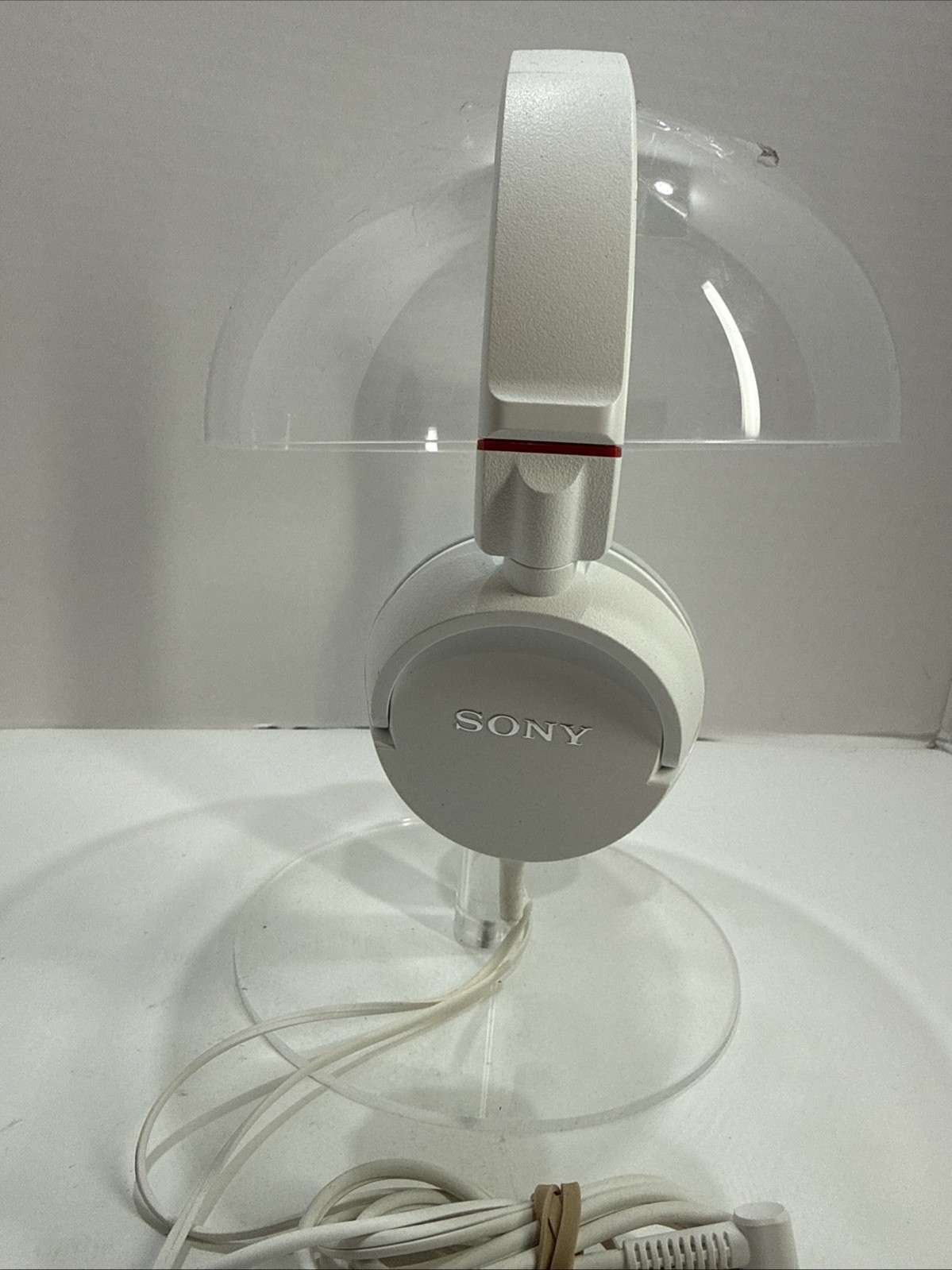 Sony Headphones MDR-ZX110 Audio Headband White 3.5mm Jack Tested