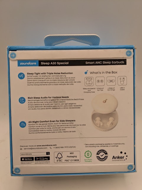 Soundcore by Anker Sleep A30 Special Smart ANC Sleep Earbuds