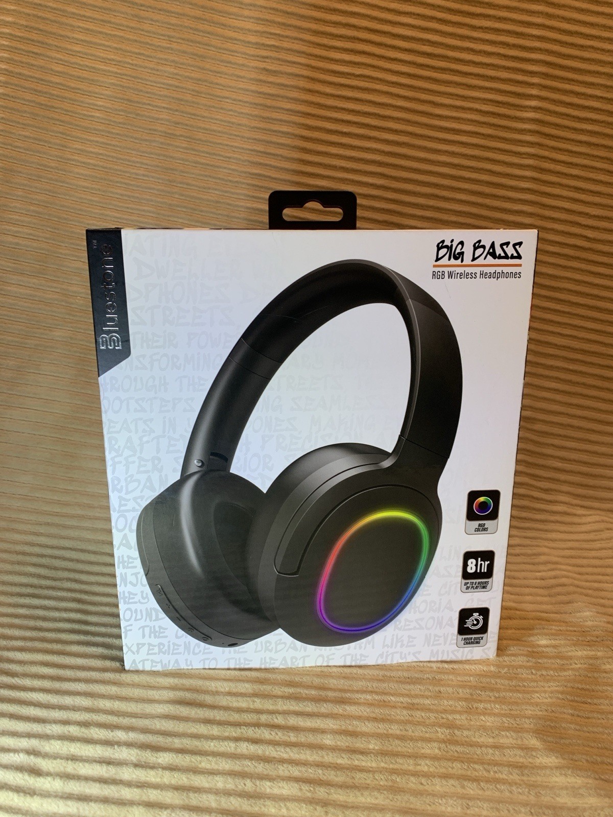 Bluestone BIG BASS MODEL HB4-BK Bluetooth Wireless Stereo Headphone LED LIGHTS