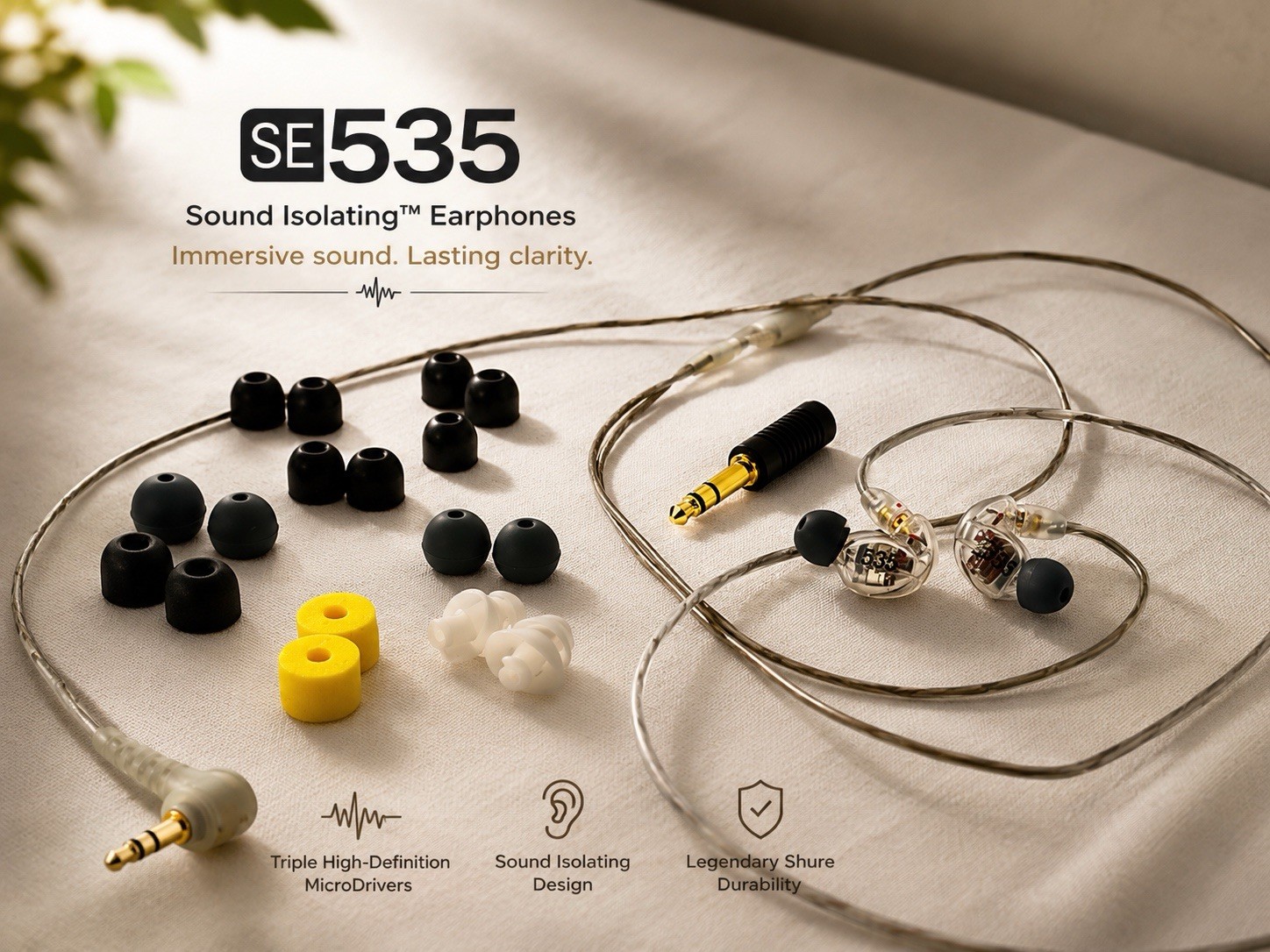 Shure SE535 Clear In Ear Headphones
