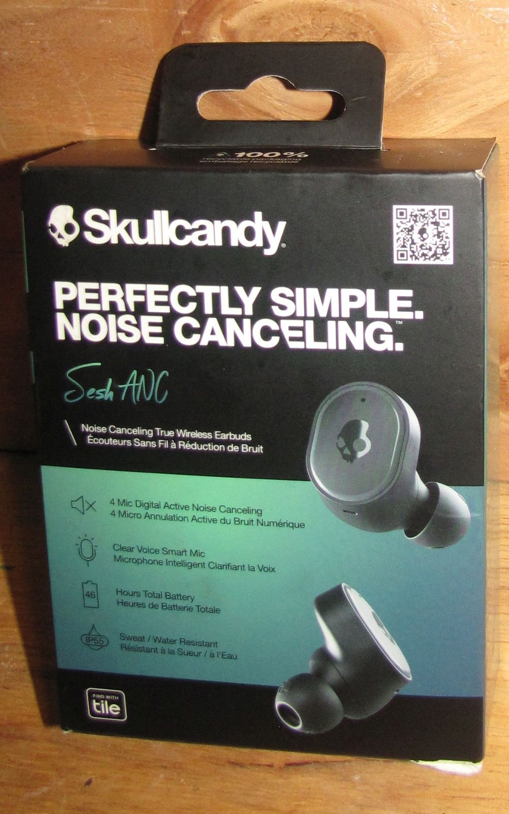 Skullcandy Sesh ANC True Wireless Earbuds Black S2TEW Noise Cancelling BT 5.2