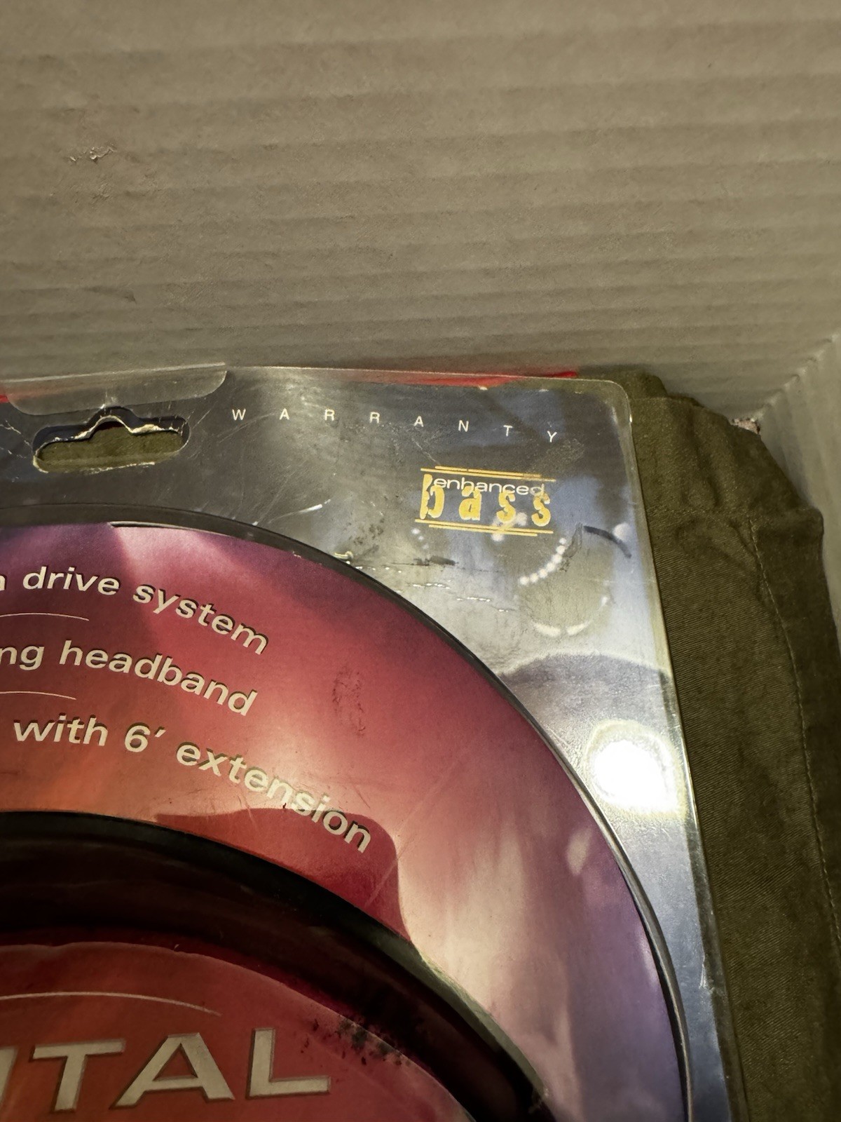 Jensen JF40 Wired Open Air Headphones 40mm Neodymium Volume Mute NOS Sealed