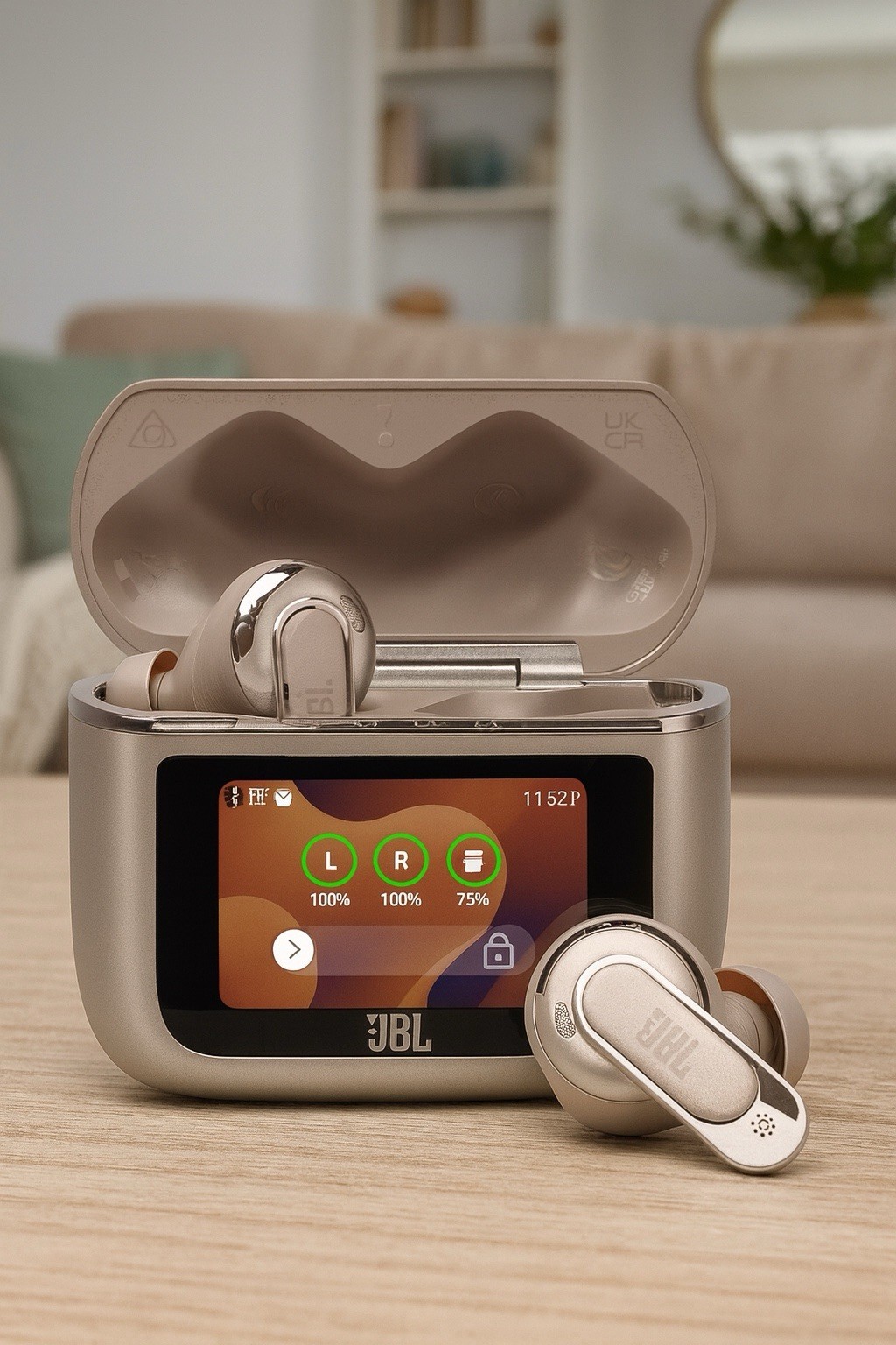 JBL Tour Pro 3 Noise Cancelling True Wireless Earbuds with Smart Case / Latte