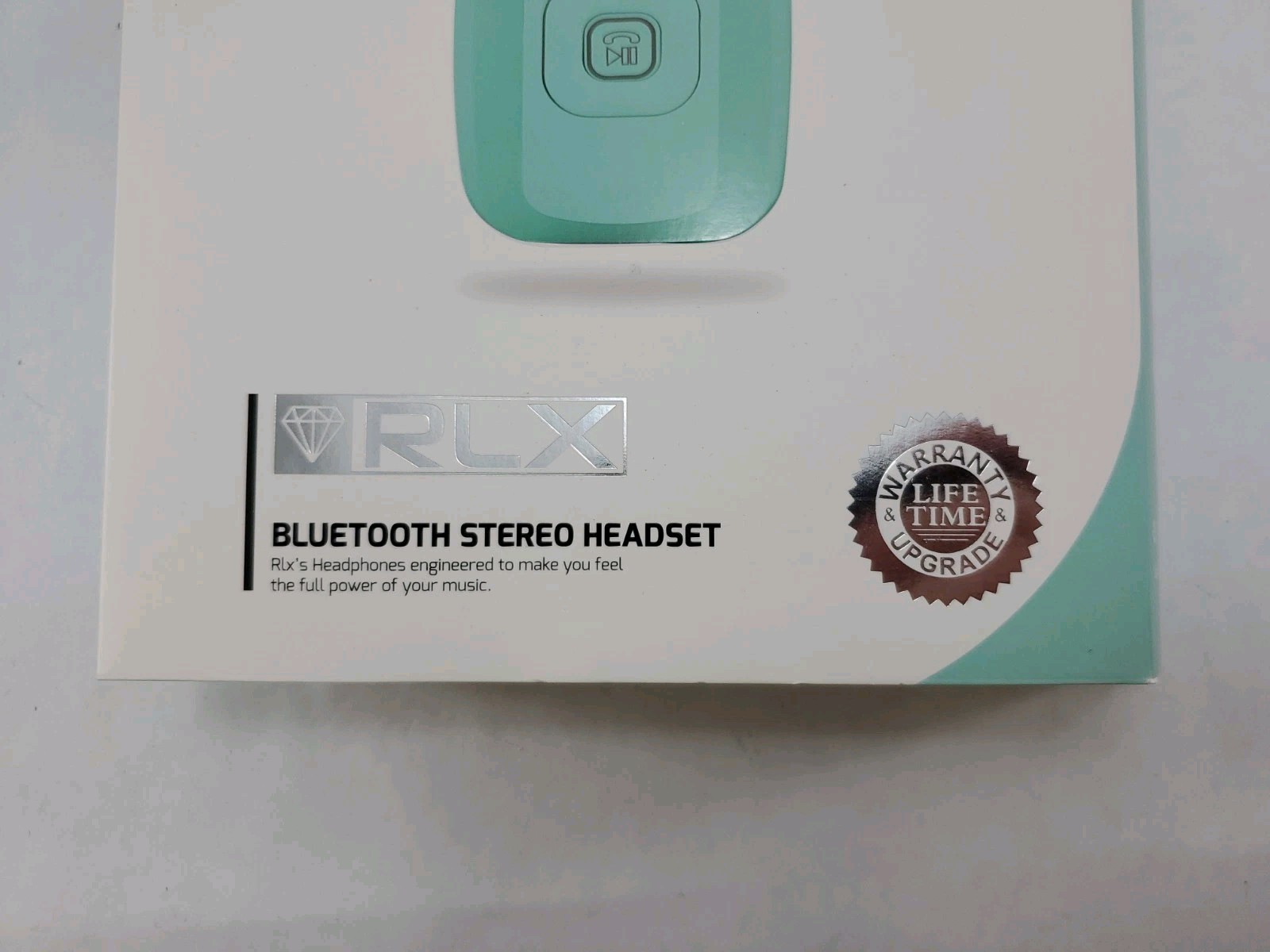 RLX RLX-100 Wireless Bluetooth Stereo Headset Mint Teal Green Foldable Tested
