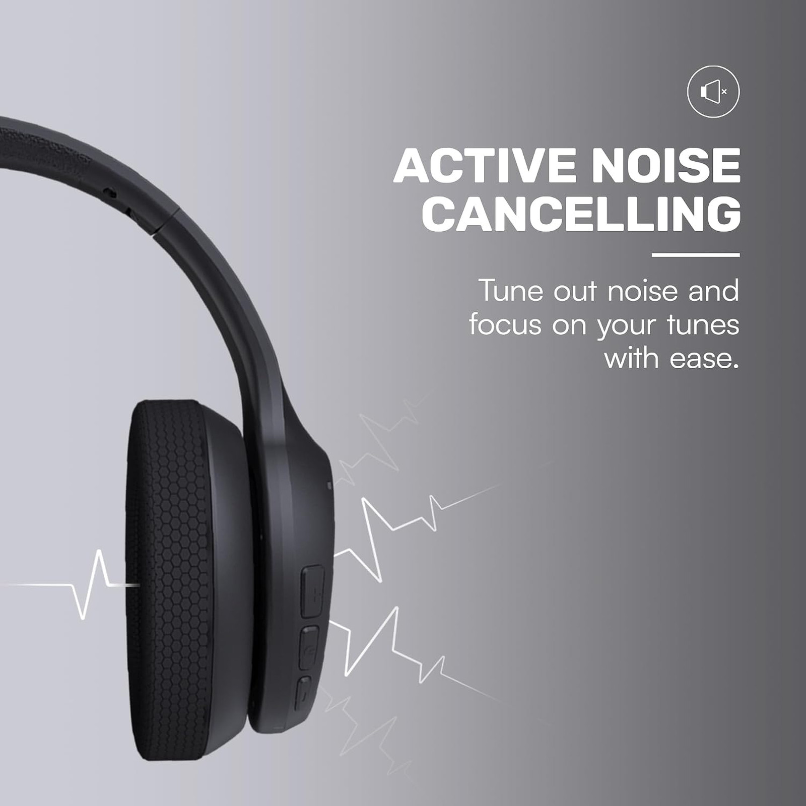 Wireless Over Ears Headphones Bluetooth Noise Cancelling Running Headphones