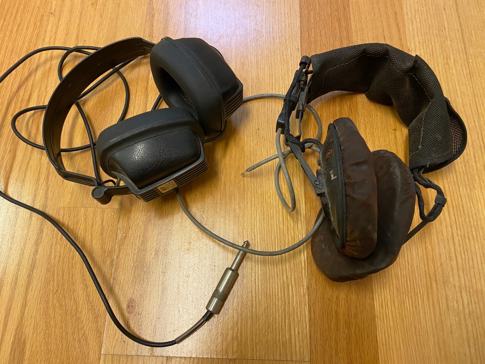 Vintage Stereo Headphones LOT Pair from 1940s/50s & 1960s/70s Antique Kings MEP