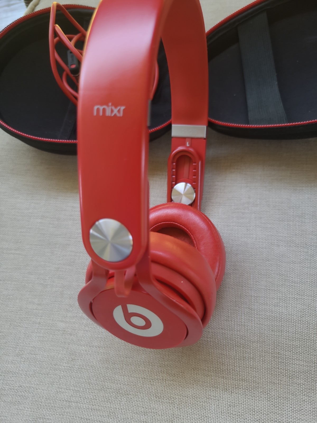 Beats Mixr Red DJ On-Ear Headphones –w/ Case & Cable, See Details