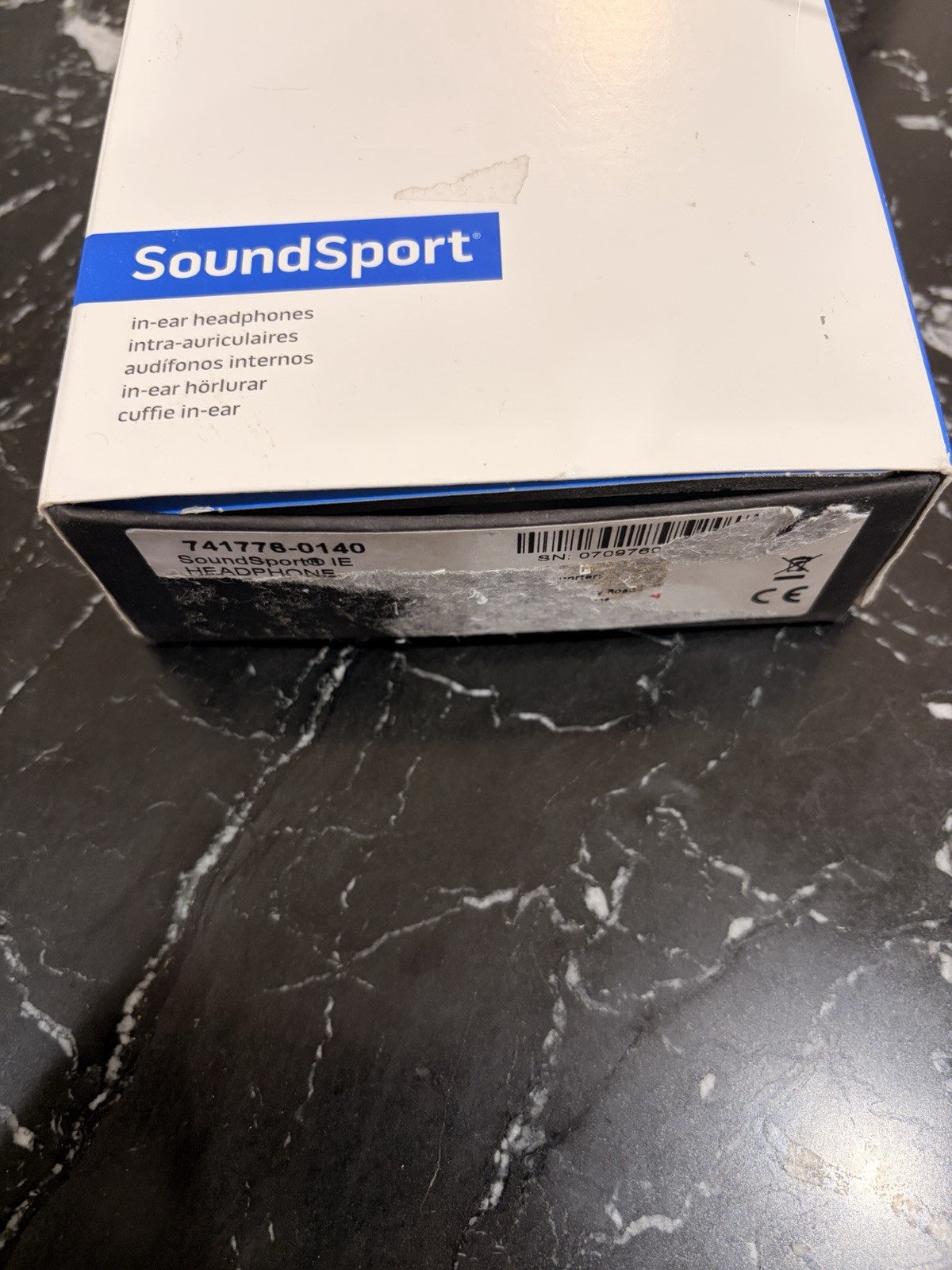 Bose SoundSport In-Ear Wired Headphones Gray – With Box & Manuals – USED