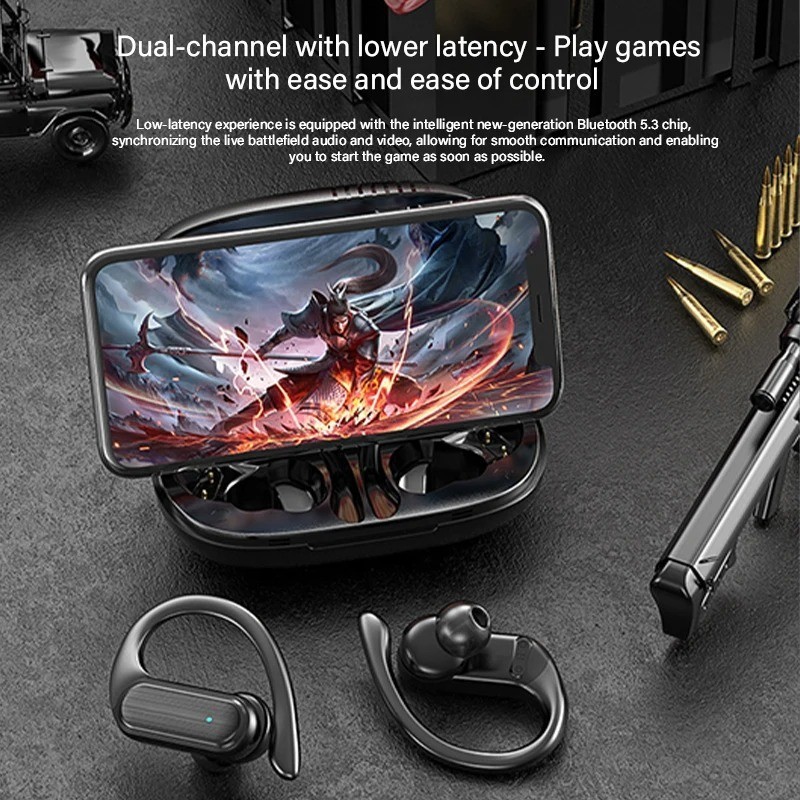 Wireless Open ear Headphone Hi-Res Sound Bluetooth Earphone TWS Sports Earbuds