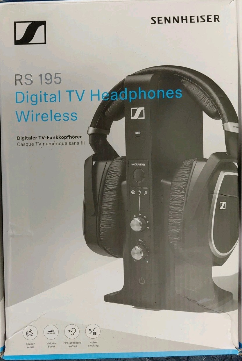 Sennheiser RS 195 RF Wireless Headphone System for TV Listening