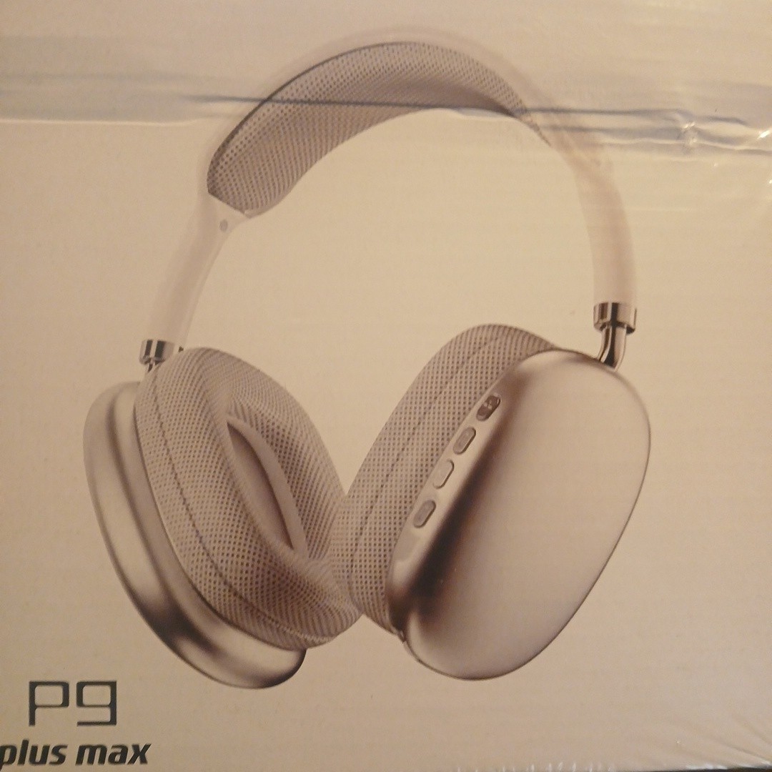 P9 Plus Max Bluetooth Headphones Silver Noise Cancelling Style NEW. – BOX N –