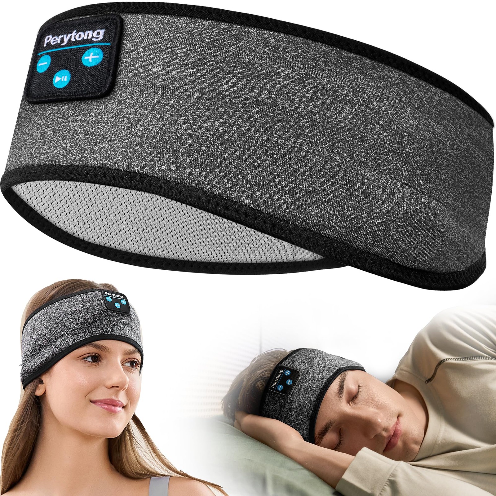 Bluetooth Sleep Headphones Headband Soft Elastic Wireless Headset For Men New