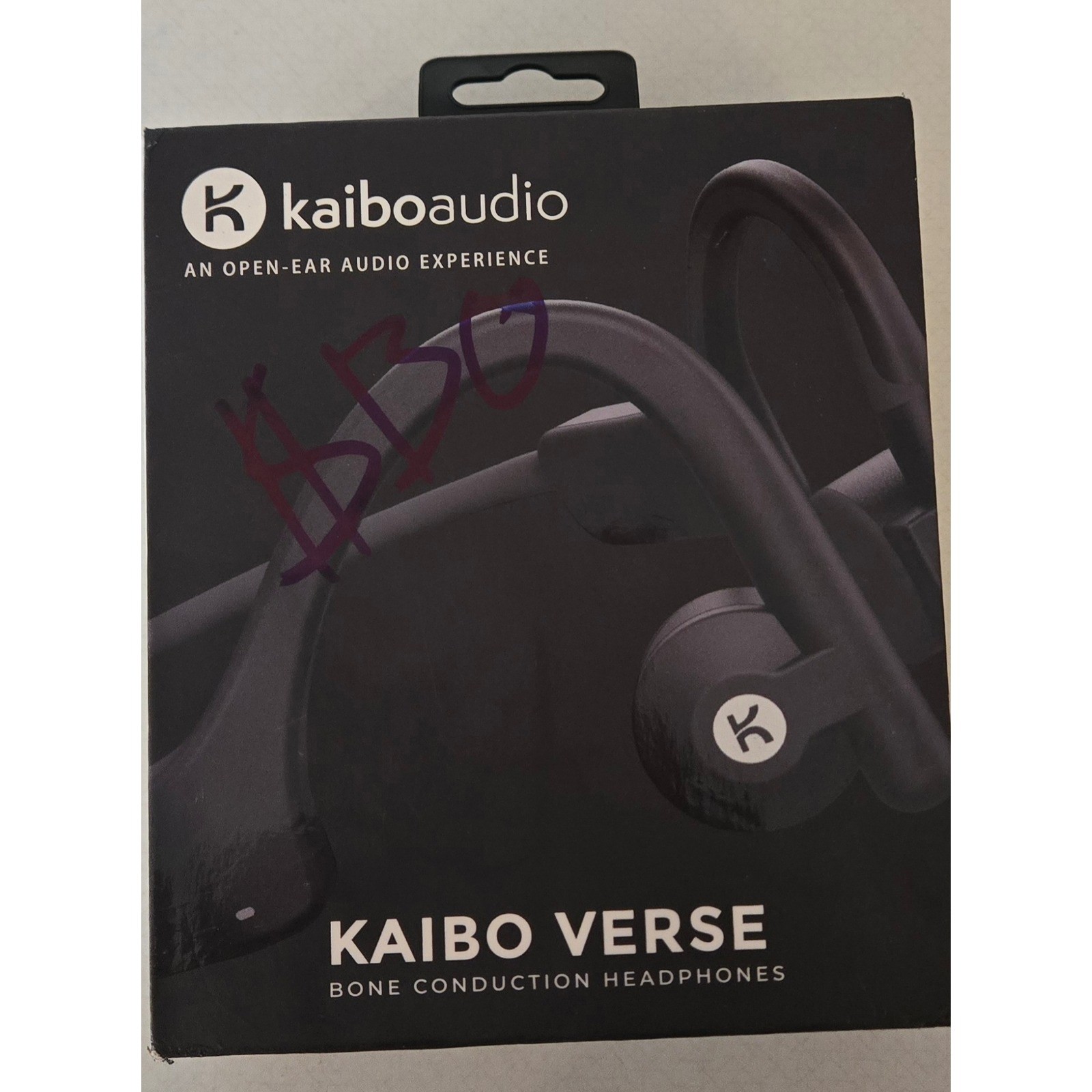 Kaibo Verse Bone Conduction Headphones Midnight Black Bluetooth Open-Ear New