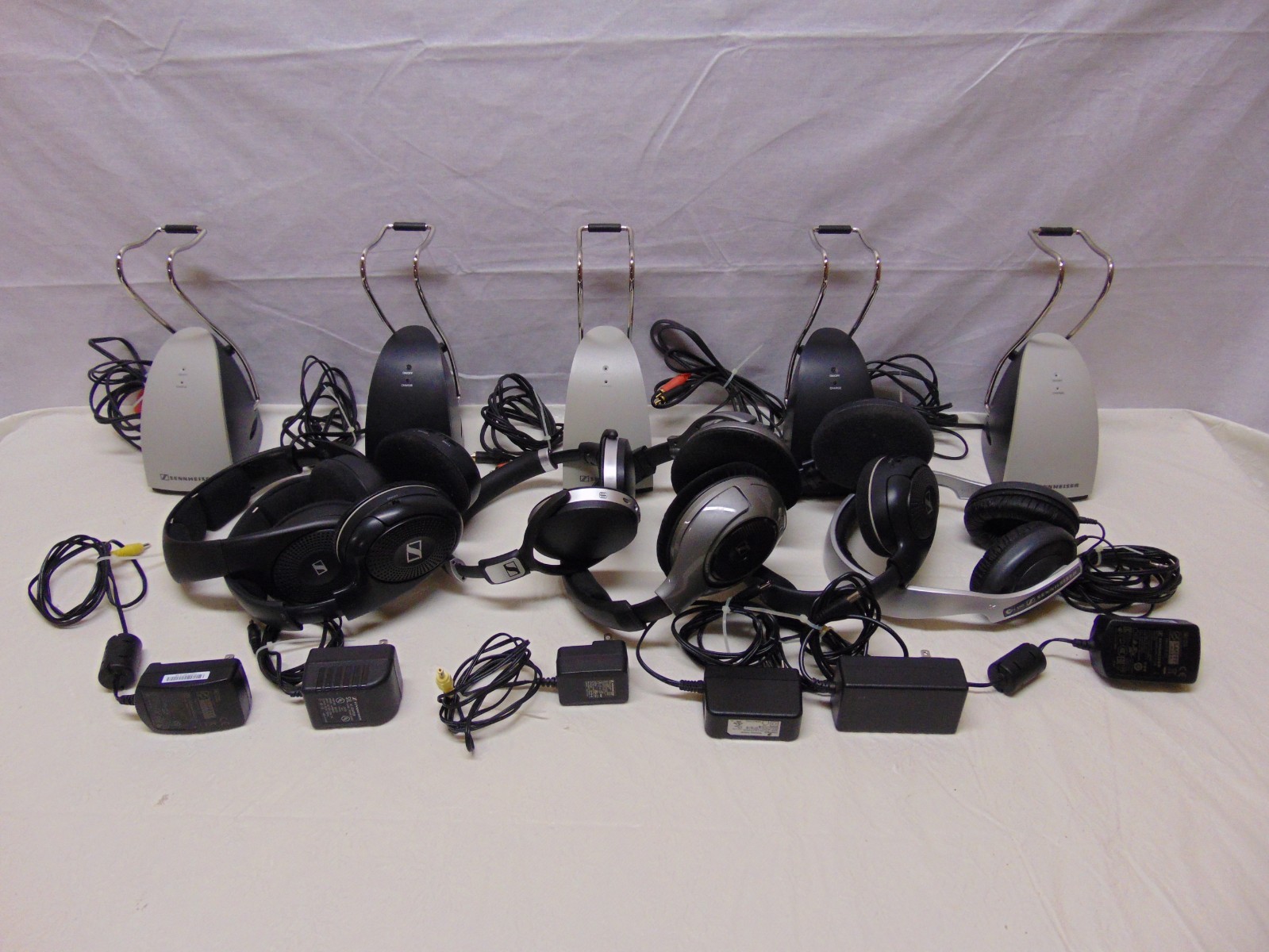 Lot Of Sennheiser TR120 Transmitter & Headphones