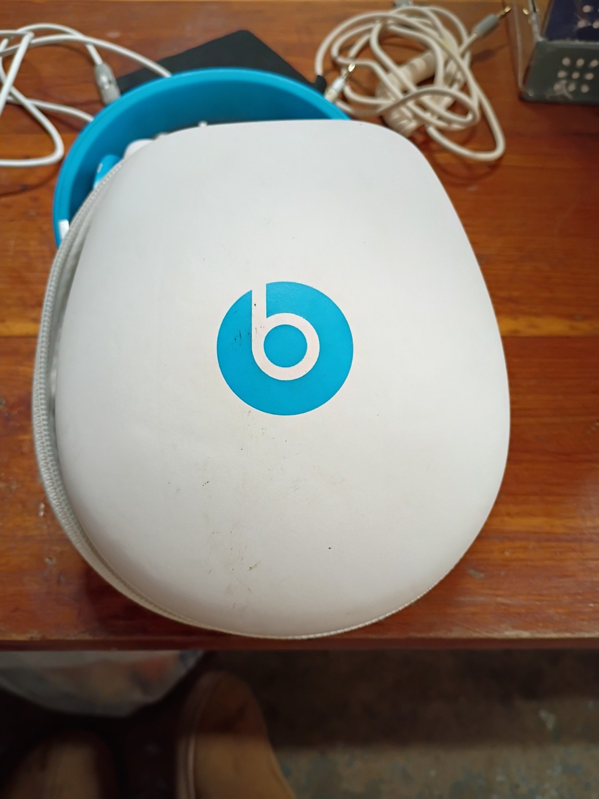Beats Mixr Wired Headphones David Guetta Limited BLUE & Case Tested Work Great