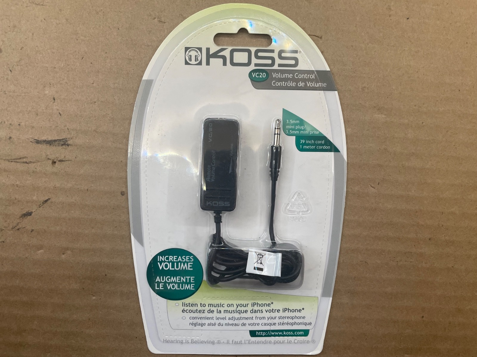 LOT OF 17 Koss VC20 In Line Headphone Volume Control for iPod MP3 VC-20