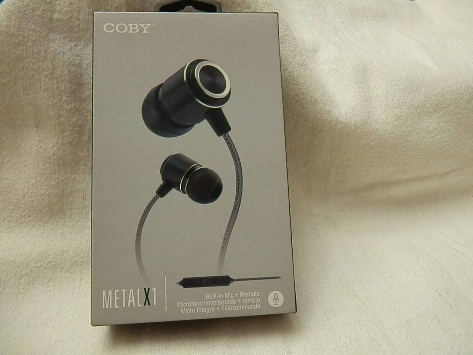 COBY Metal X1 CVE-201-Coby Tangle Free Stereo Earbuds With Mic Assorted Colors