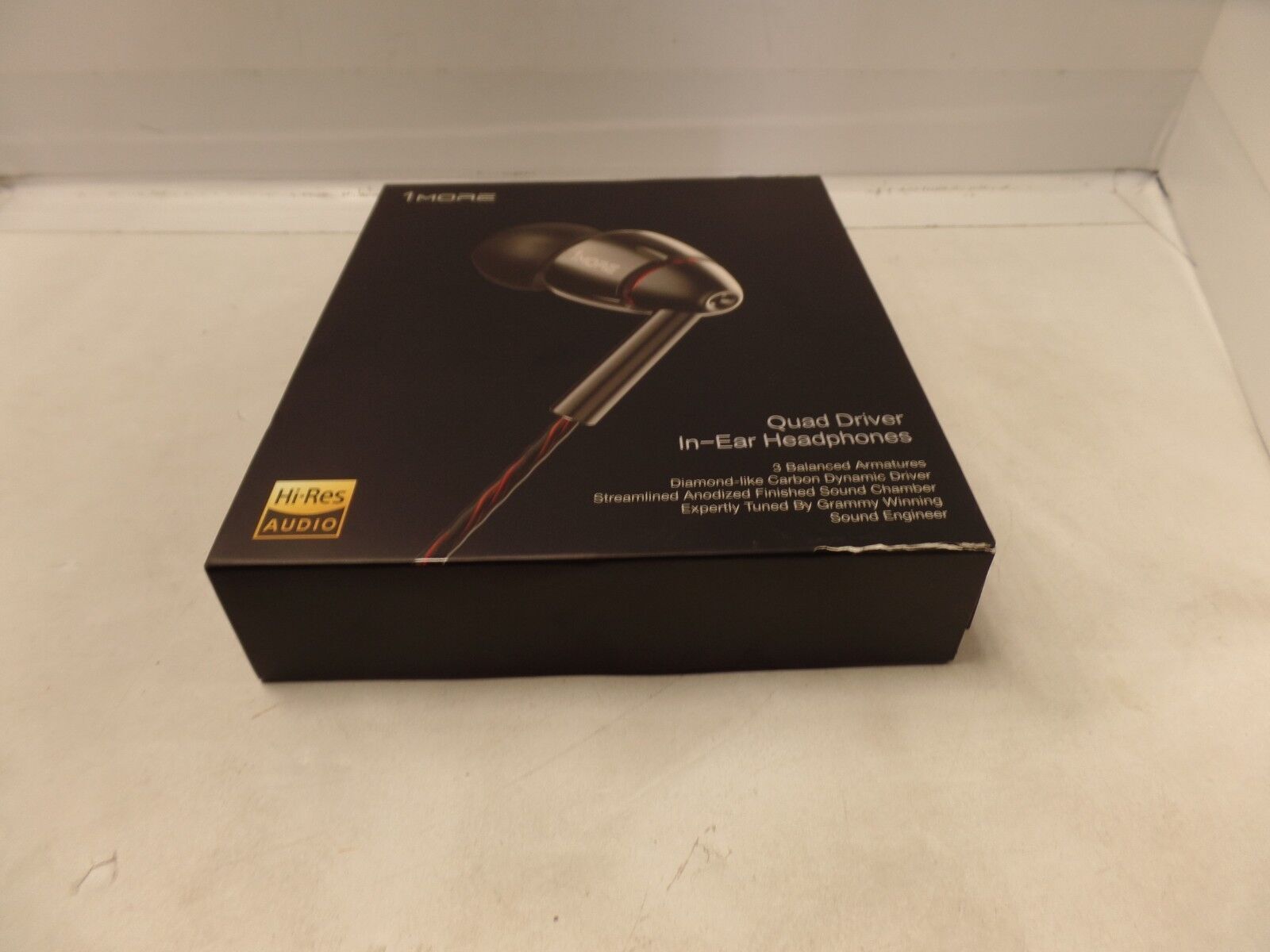 1MORE E1010 Quad Driver in-Ear Earphones Headphones EMPTY BOX WITH ACCESSORIES