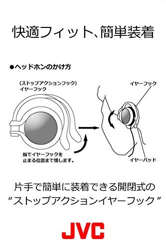 JVC HP-AL102-R Open-type headphones over-the-ear garnet red from Japan New