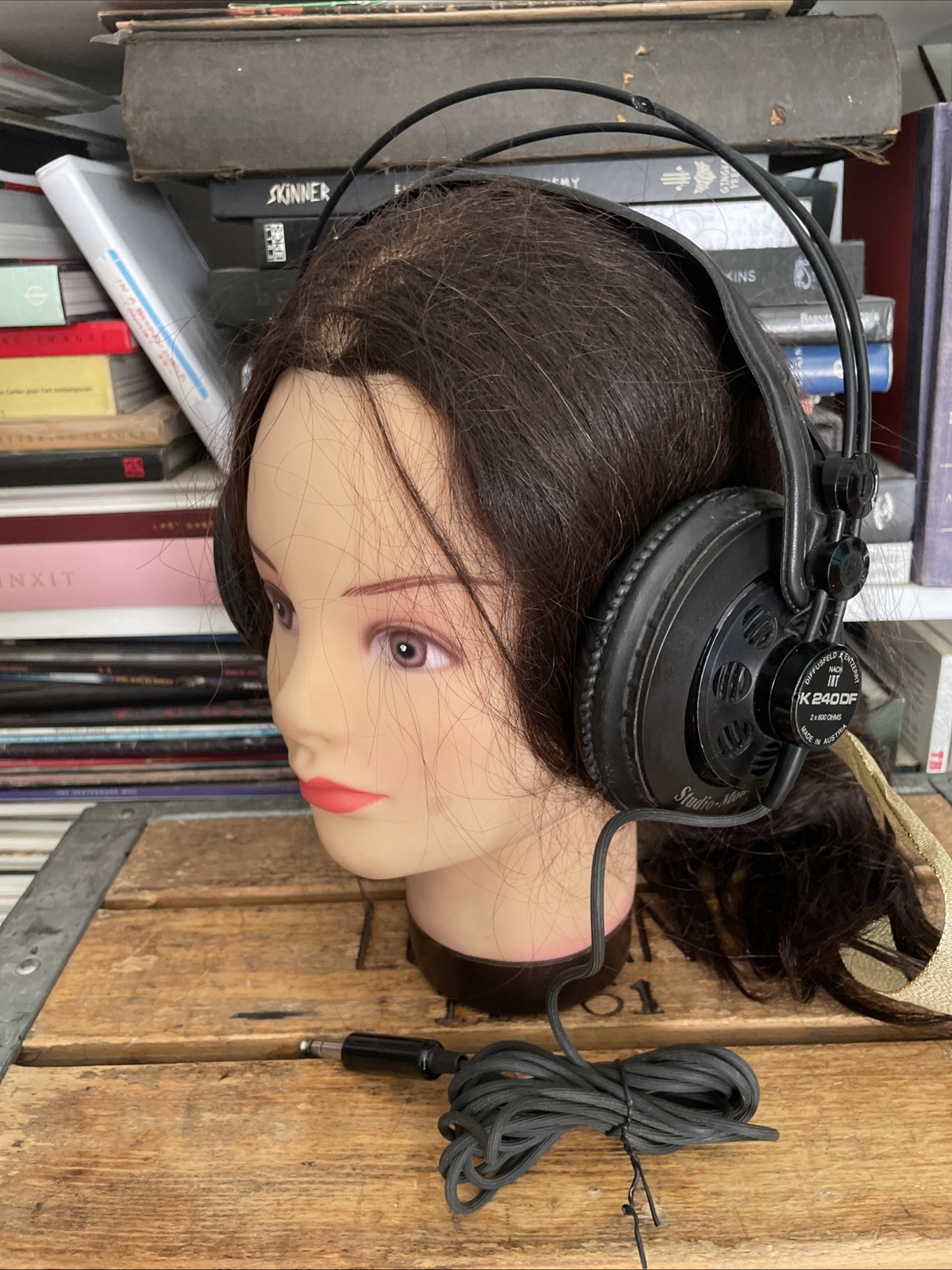 Vintage AKG K240 DF 600 Ohm Studio Monitor Headphones Austria Working SEE VIDEO!