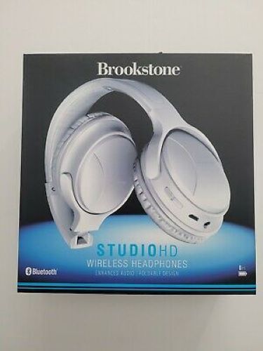 Brookstone STUDIOHD Wireless Bluetooth Headphones Enhanced Audio Foldable (6-4)