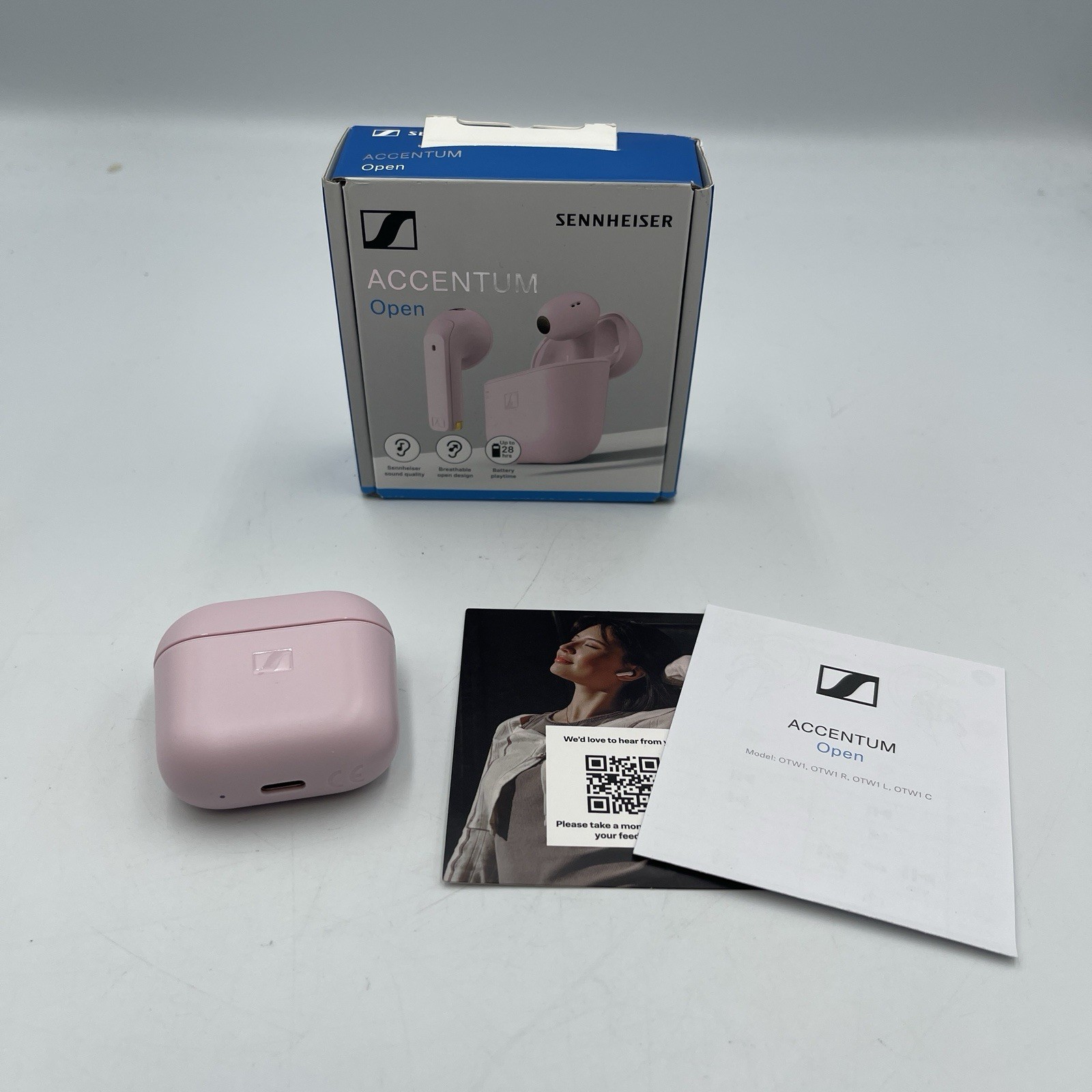 Sennheiser ACCENTUM Open Wireless Earbuds – Pink