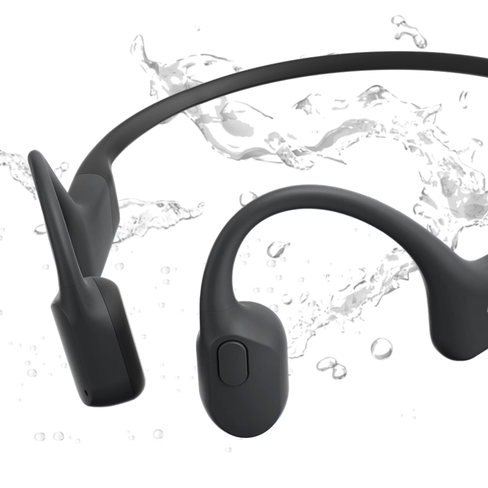 Shokz – OpenRun Bone Conduction Open-Ear Endurance Headphones – Black