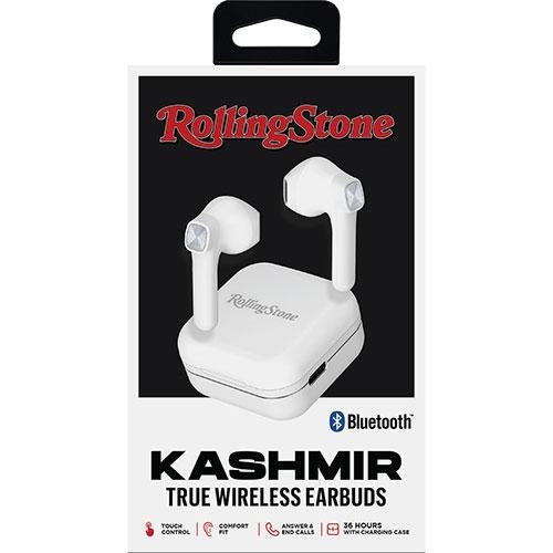 Mizco Rolling Stone Kashmir True Wireless Earbuds Touch Control Stereo White