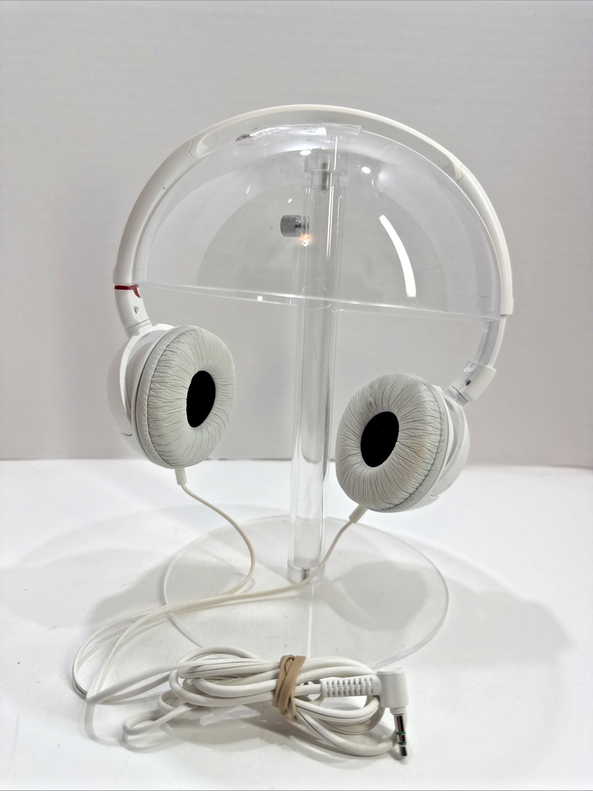 Sony Headphones MDR-ZX110 Audio Headband White 3.5mm Jack Tested