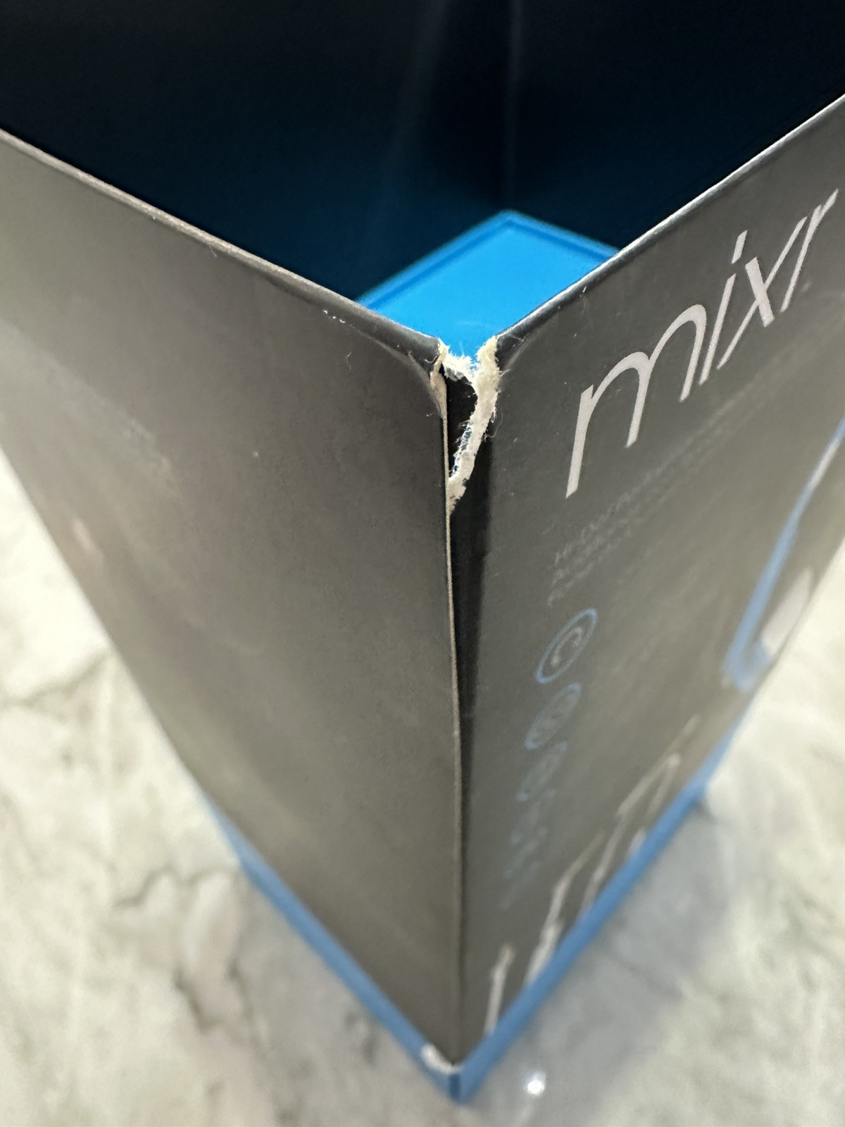 Beats Mixr Mixer Headphones Neon Blue & White David Guetta Edition Rare