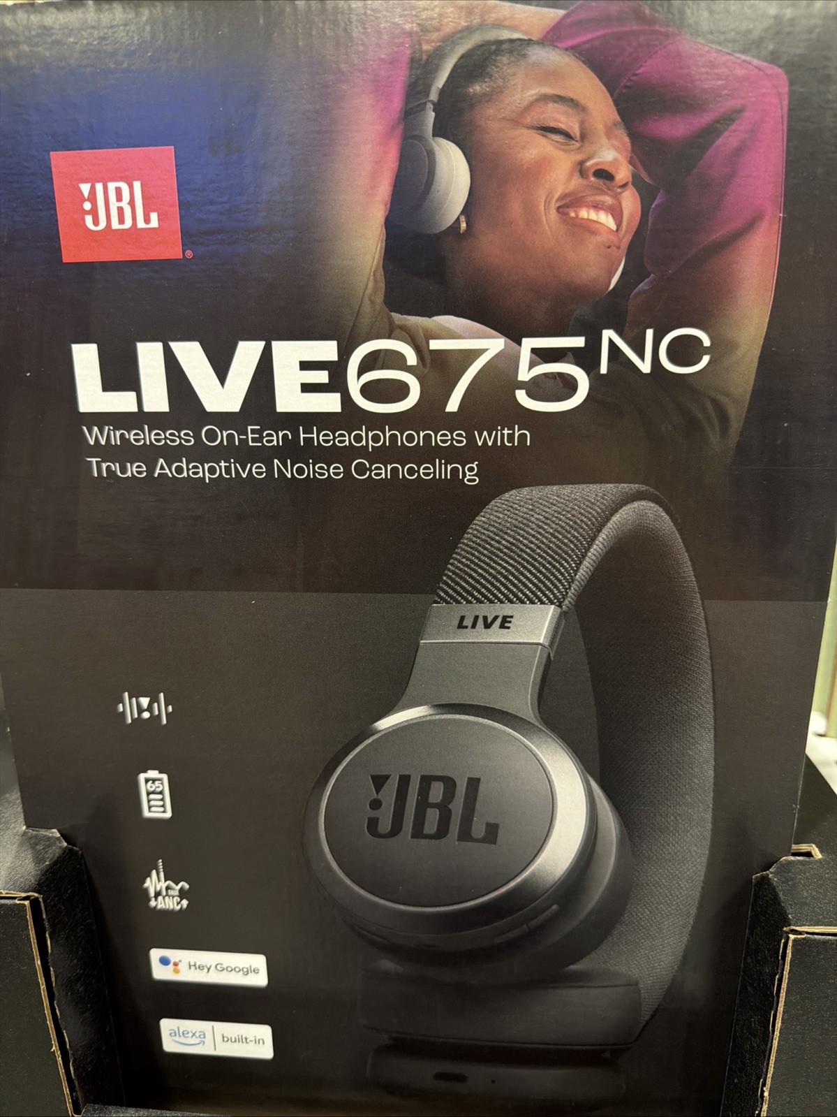 JBL Live 675nc Headphones Adaptive Noise Cancelling – GOOD