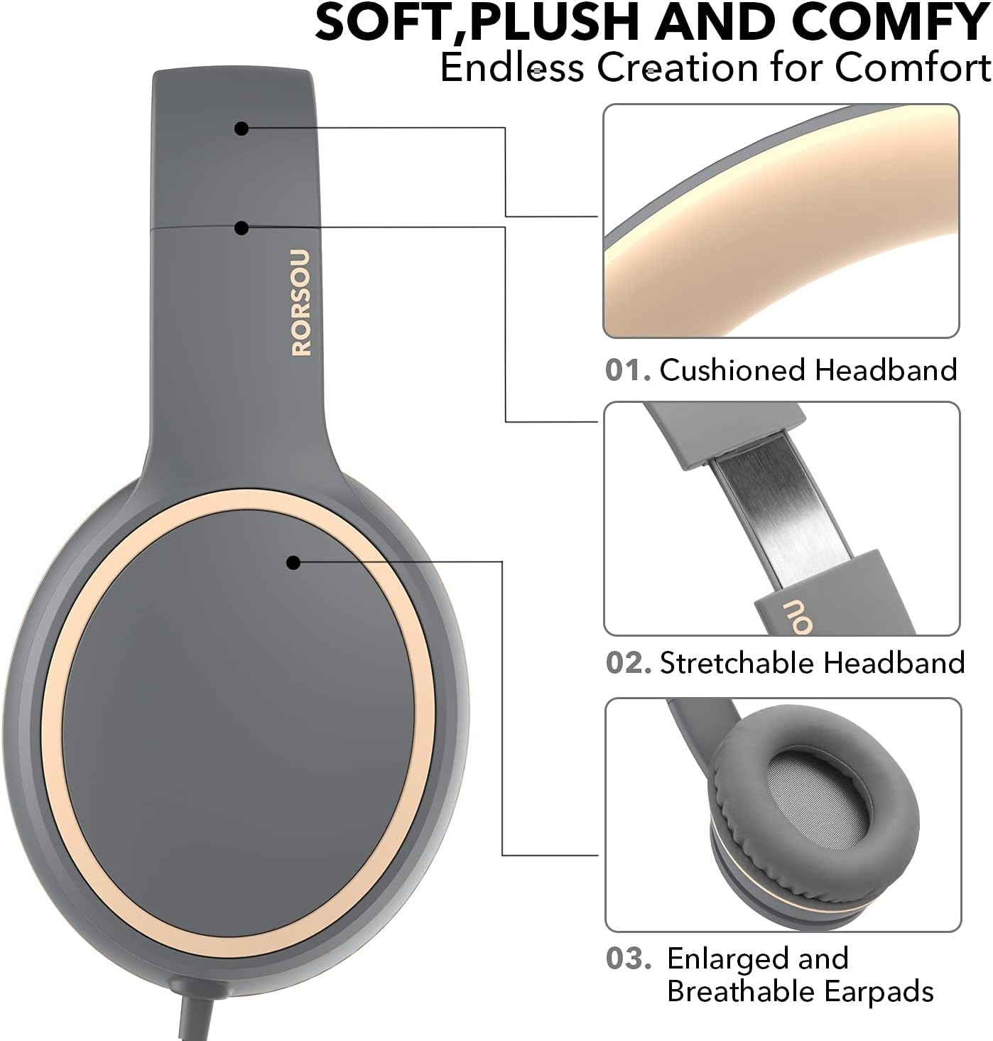 R10 Over-Ear Stereo Headphones with Microphone