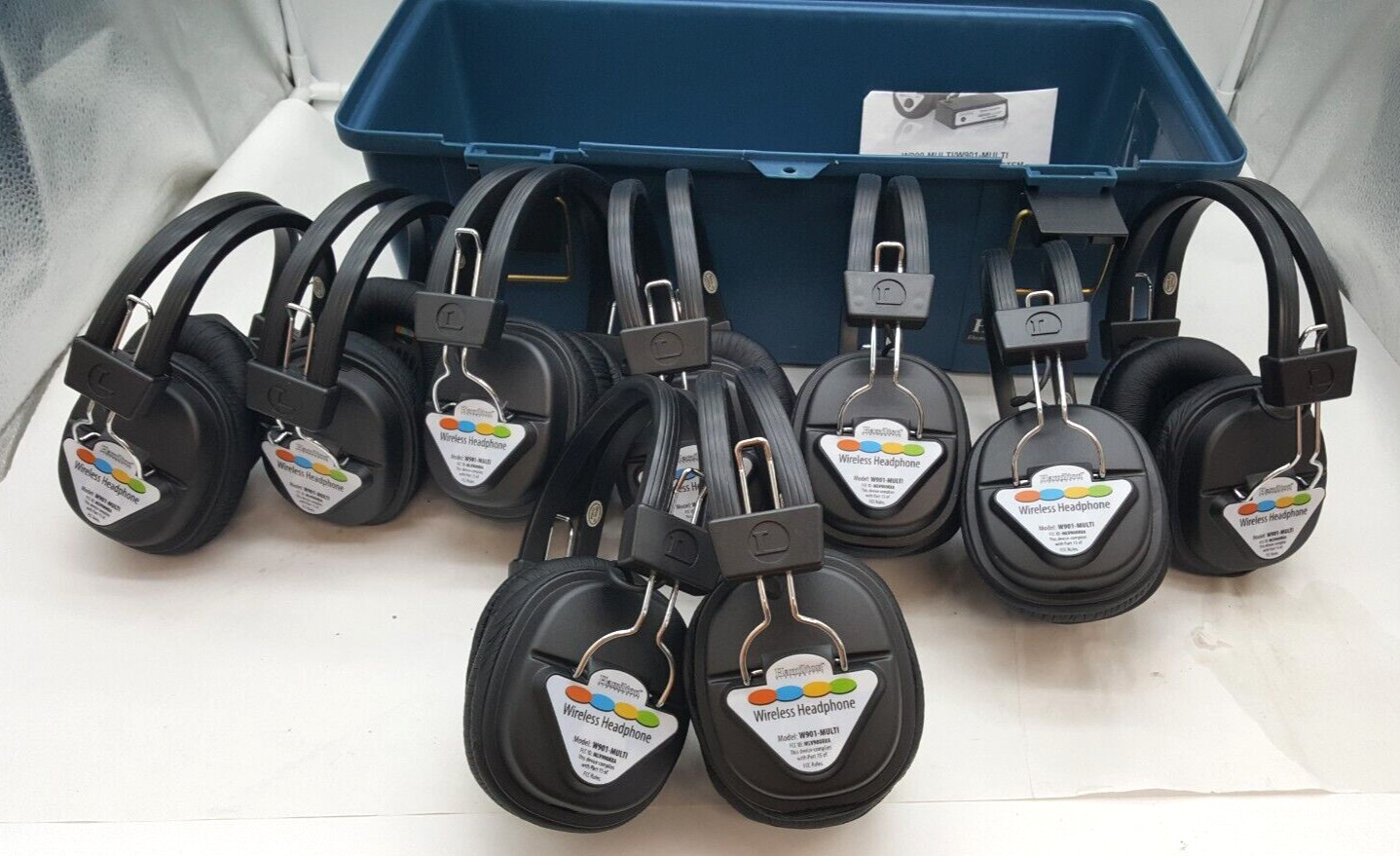 Lot of (9) Hamilton Electronics W901-MULTI Wireless Headphones
