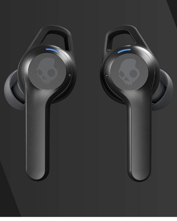 Skullcandy Indy Evo In-Ear Wireless Earbuds, 30 Hr Battery, Microphone, Black