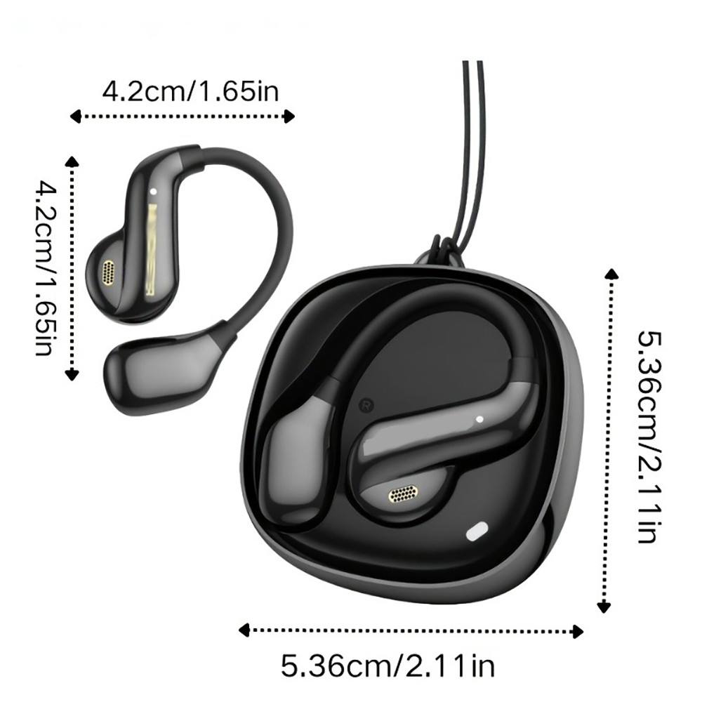 premium earbuds for ultra-light 5G open-ear hook headphones, daily/travel ready